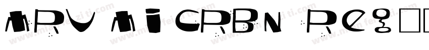 MRV MICRBN Regular字体转换